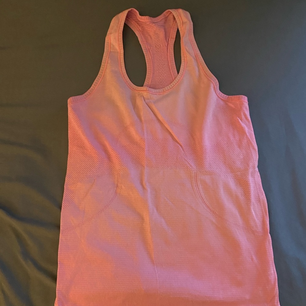 Vibrant Pink Sleeveless Athletic Tank Top